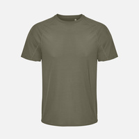 Футболка спортивная унисекс Vortex, темный хаки