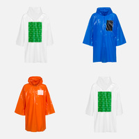 Дождевик-плащ CloudTime с печатью в один цвет на заказ