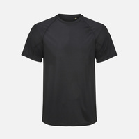 Футболка спортивная унисекс Vortex, черная