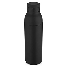 Illuminate бутылка-термос для воды с двойными стенками объемом 650 мл из переработанной нержавеющей стали, сертифицированной по стандарту RCS - сплошной черный