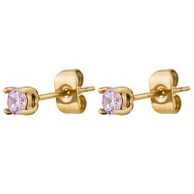 Пусеты LIGHT ROSE Fiore Luna AE03187-1 R/G
