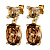 Серьги ANTONIA SG BROWN Dyrberg Kern 470147 - миниатюра - рис 3.