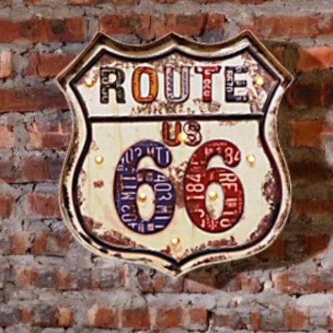 Светящаяся вывеска "Route 66" - рис 2.