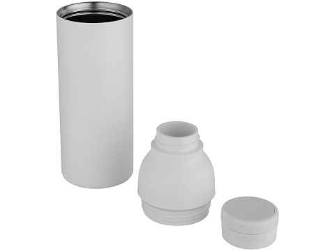 Illuminate бутылка-термос для воды с двойными стенками объемом 650 мл из переработанной нержавеющей стали, сертифицированной по стандарту RCS - Белый - рис 4.