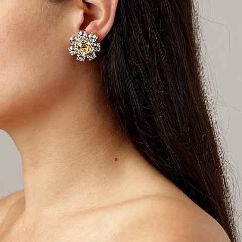 Серьги AUBRA SG GOLDEN Dyrberg Kern 460081 - рис 4.
