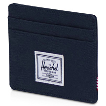 Herschel Charlie держатель для карт с RFID-защитой из переработанного материала - темно - синий navy