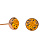 Пусеты Topaz Fiore Luna SWE298 TZ RG - миниатюра - рис 3.