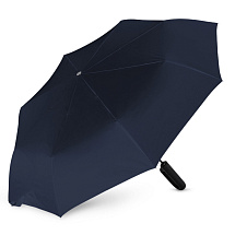 Складной зонт ALCIRA/АЛЬКИРА с системой защиты от снежной бури и ручкой-карабином, синий нейви