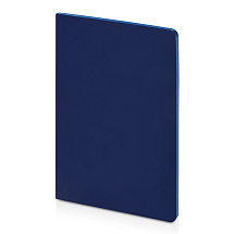 Бизнес-тетрадь А5 Pragmatic Contrast, 40 листов в клетку, темно-синий с синим срезом