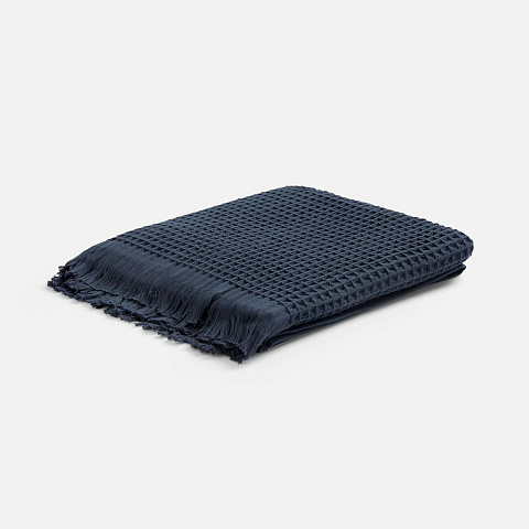 Плед вафельный Elenglect, темно-серый