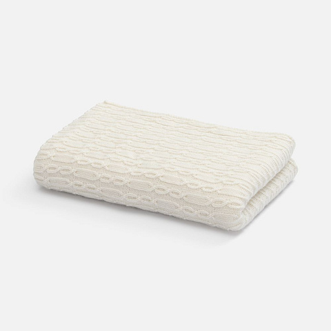Плед Knitline, белый (молочный) - рис 2.