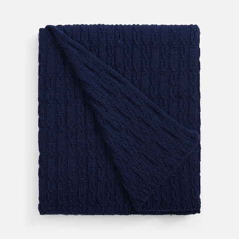 Плед Knitline, темно-синий (сапфир) - рис 3.
