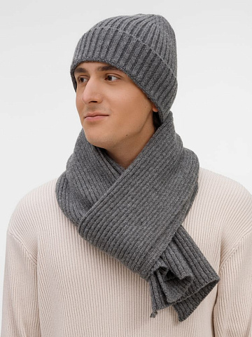 Шарф Laconi, темно-серый меланж - рис 9.