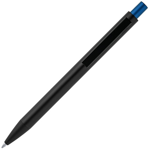 Ручка шариковая Chromatic, черная со светло-синим - рис 4.