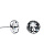 Пусеты Crystal Fiore Luna SWE297 C S - миниатюра - рис 2.