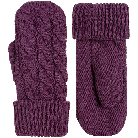 Варежки Heat Trick, баклажановые - рис 3.