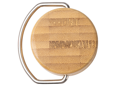 Термобутылка Нобук из переработанной нержавеющей стали, с бамбуковой крышкой, темно-зеленый - рис 2.