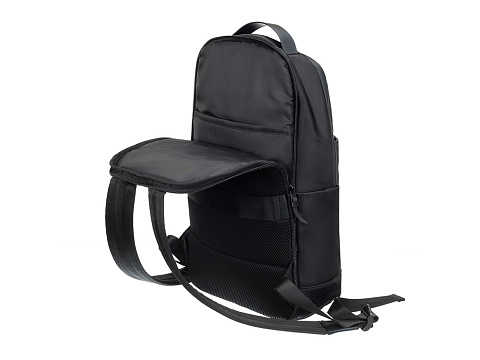 Рюкзак TORBER НОВА с отделением для ноутбука 14.1, чёрный, нейлон/полиэстер, 25 х 11 х 43 см - рис 7.