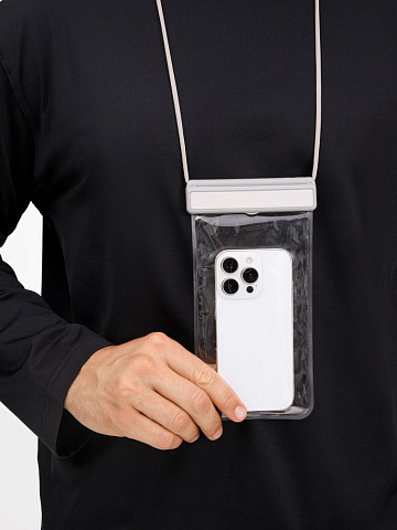 Водонепроницаемый чехол для телефона Aqualock, серый - рис 6.