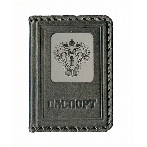 Обложка для паспорта «Верность закону», черный - рис 2.