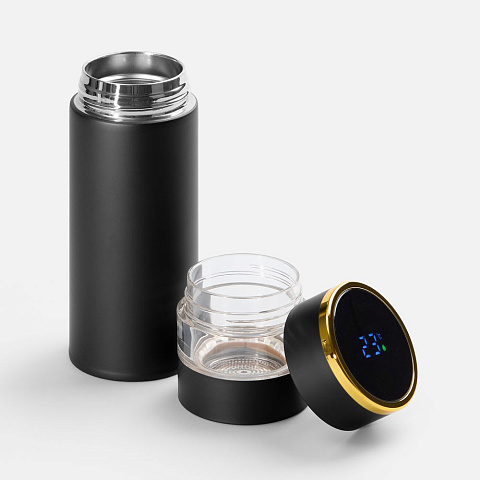 Смарт-бутылка с инфьюзером Thermory, черная - рис 4.