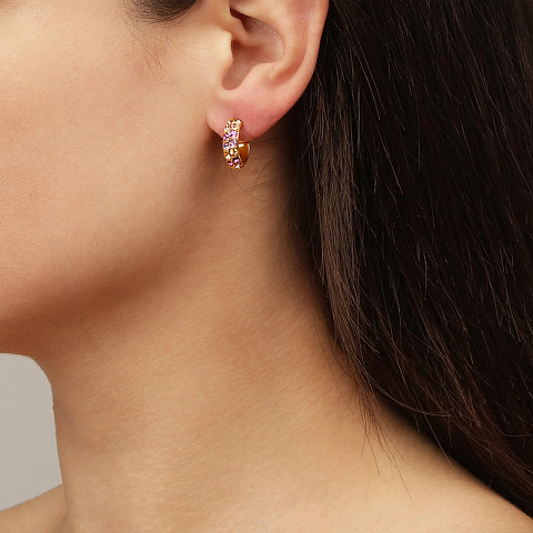 Серьги HEIDI SG LIGHT ROSE Dyrberg Kern 440166 - рис 2.