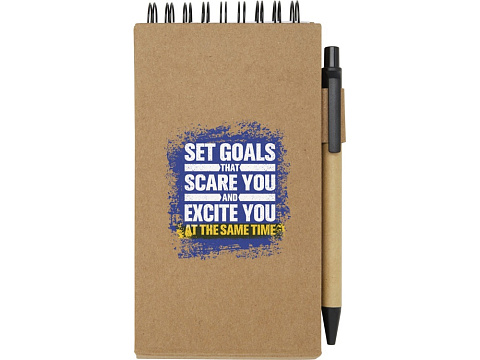 Flipper липкий блокнот с шариковой ручкой - Натуральный - рис 5.