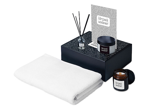 Подарочный набор Re:y. Care с полотенцем, солью для ванны и диффузором