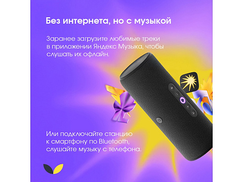 Умная портативная колонка Яндекс Станция Стрит с Алисой, черный (YNDX-00030BLK) - рис 3.