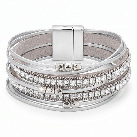 Браслет на магните Silver