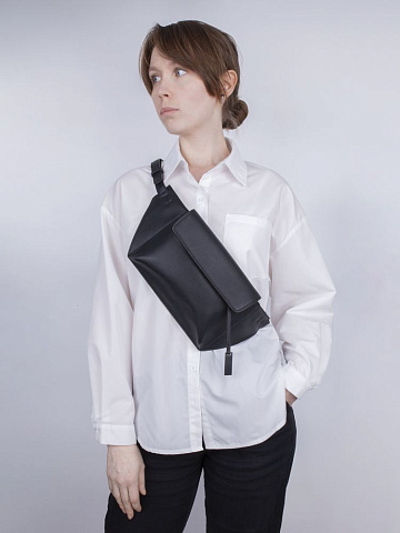 Поясная сумка Romance, черная - рис 12.