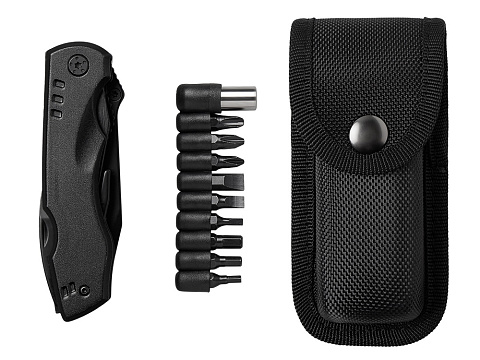 Универсальный мультитул с битами в подарочной упаковке с окном Шэйп , черный - рис 3.