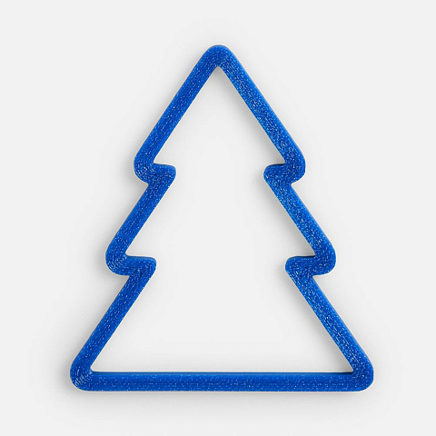 Подвеска «Елочка», 3D-печать, синяя - рис 2.