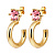 Серьги QUINTE SG LIGHT ROSE - миниатюра