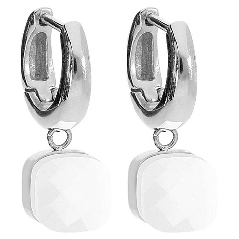 Серьги FIRENZE (S) White Qudo 107000/20-5420 - рис 2.
