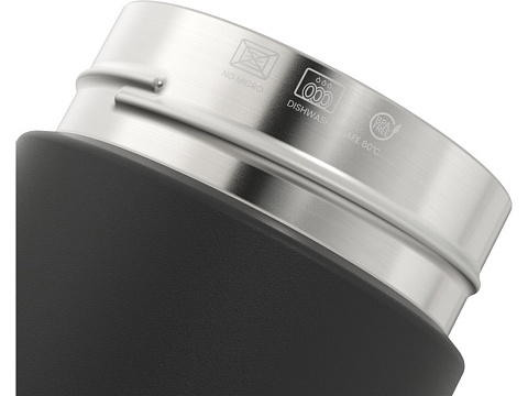 Бутылка для воды Ocean Bottle с вакуумной изоляцией объемом 750 мл, сплошной черный - рис 7.