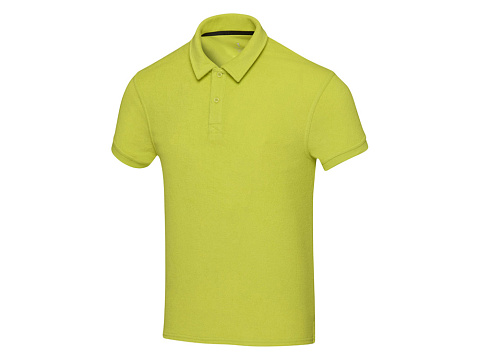 Рубашка поло унисекс Akoya из переработанного махрового материала - Лайм - рис 5.