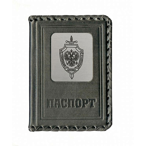 Обложка для паспорта «Рубеж защиты», черный - рис 2.