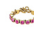 Браслет CONIAN SG PINK Dyrberg Kern 380003 - миниатюра - рис 3.