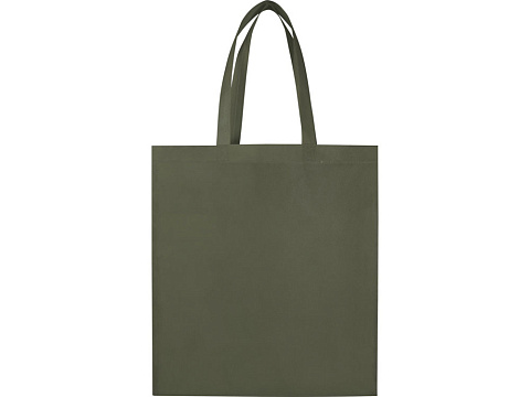 Экосил эко-сумка с ластовицей из нетканого материала, переработанного по стандарту GRS, объемом 12 л, зеленый лесной - рис 3.