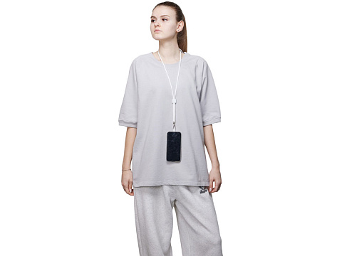 Ремешок на шею для телефона Риксо, белый - рис 5.