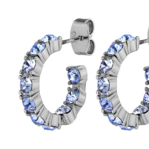 Серьги RAQUEL SS LIGHT SAPPHIRE - рис 3.