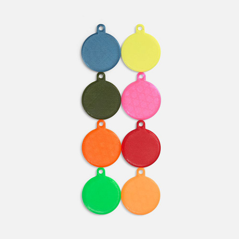 Подвеска Round, 3D-печать, салатовая - рис 3.