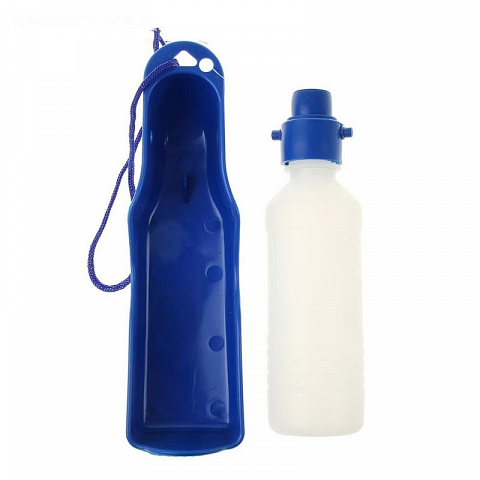 Поилка прогулочная для собак Pet Feeding Bottle - рис 2.