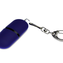 Флешка Goutte Soft-touch на 128 Гб, синий