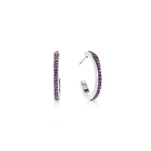 Серьги Amethyst-Silver Coeur de Lion *0139/21-0843