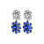 Серьги LINA SS SAPPHIRE/CRYSTAL Dyrberg Kern *440061 - миниатюра