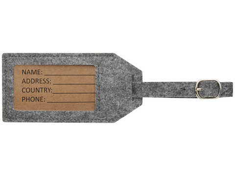 Багажная бирка Tie - Серый - рис 2.