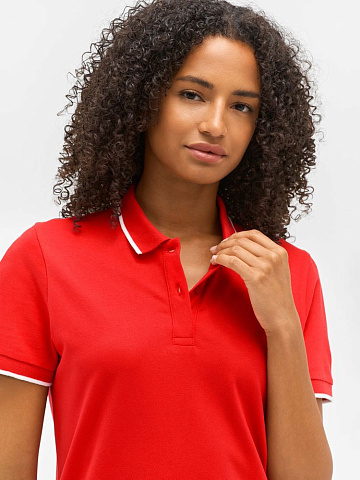 Рубашка поло унисекс Palermo, серый меланж с темно-синим - рис 8.