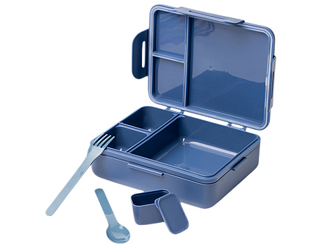 Ланч-бокс COMIX/КОМИКС с тремя отделениями, синий нейви - рис 2.